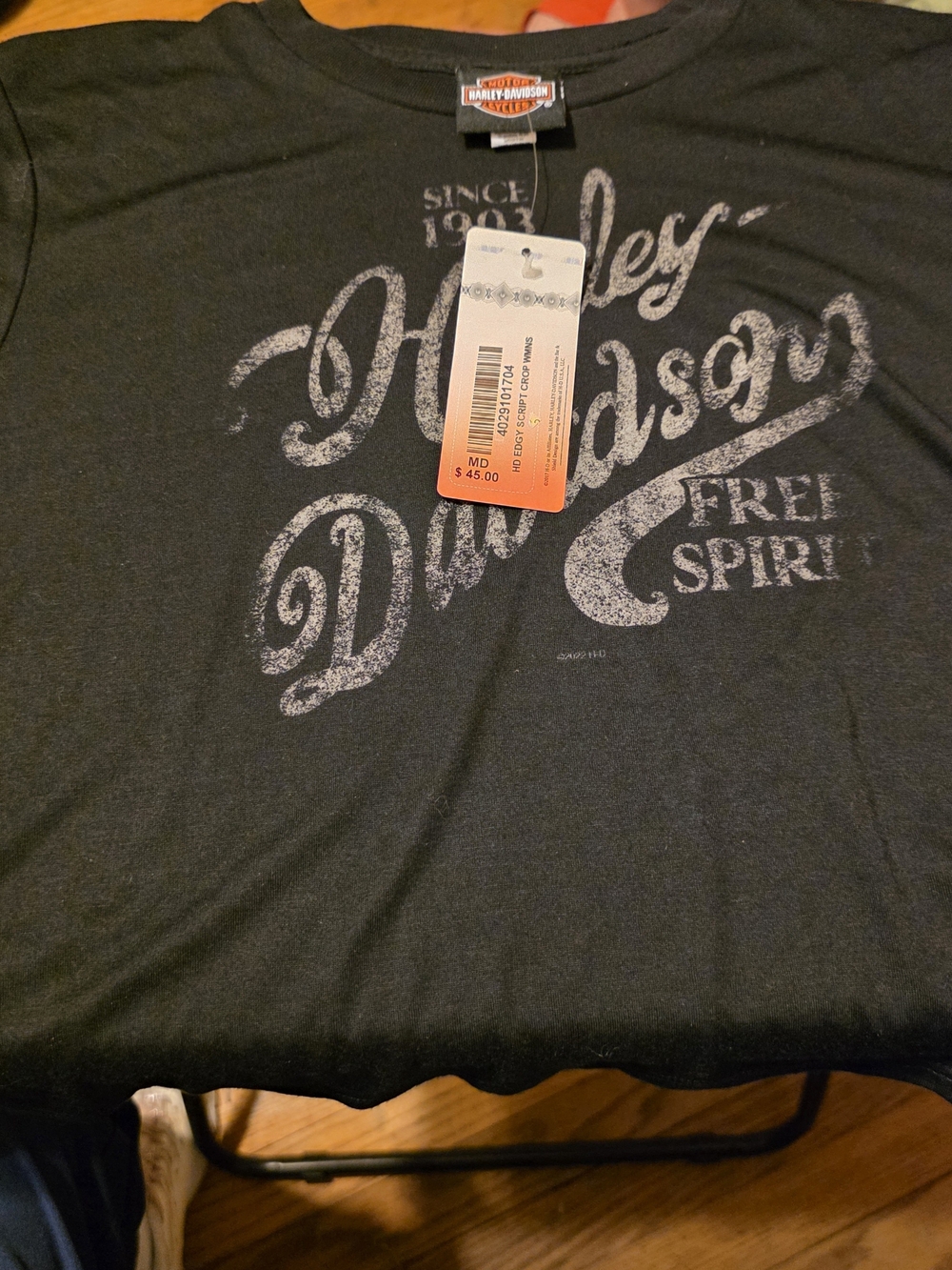 Harley-Davidson Black Woman 'Free Spirit' Graphic Tee